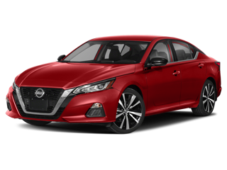 red 2022 nissan altima side angle front view